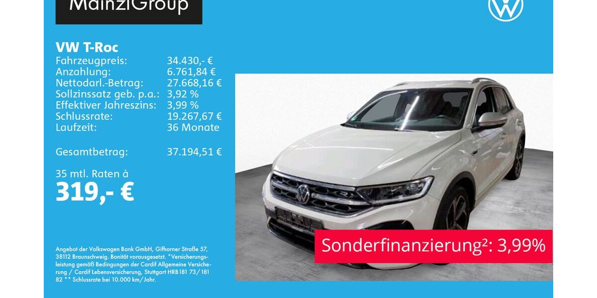 VW T-Roc 19.000 km 34.430 &euro; Feldkirchen/Westerham 83620