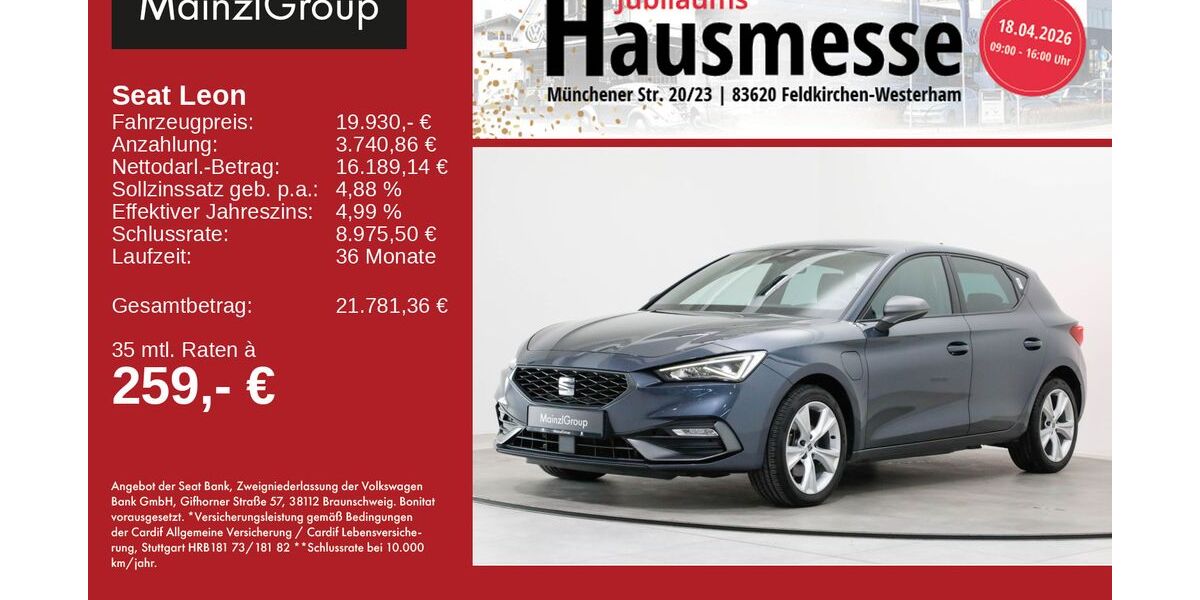 Seat Leon 94.651 km 19.930 &euro; Feldkirchen/Westerham 83620