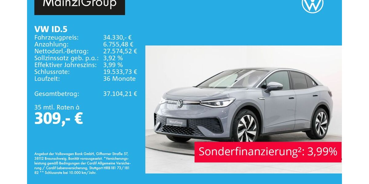 VW ID.5 22.900 km 34.330 &euro; Feldkirchen/Westerham 83620
