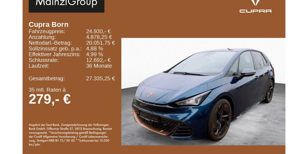 Cupra Born 44.700 km 24.930 &euro; Feldkirchen/Westerham 83620