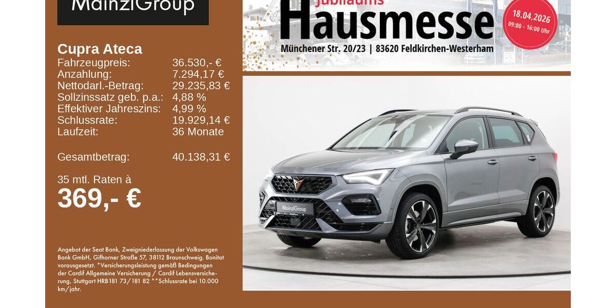 Seat Ateca 19.934 km 36.530 &euro; Feldkirchen/Westerham 83620