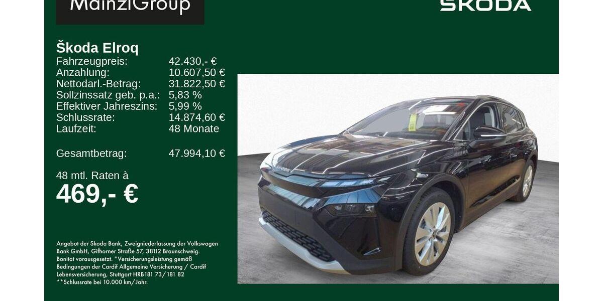 Skoda Elroq 14.400 km 42.430 &euro; Feldkirchen/Westerham 83620