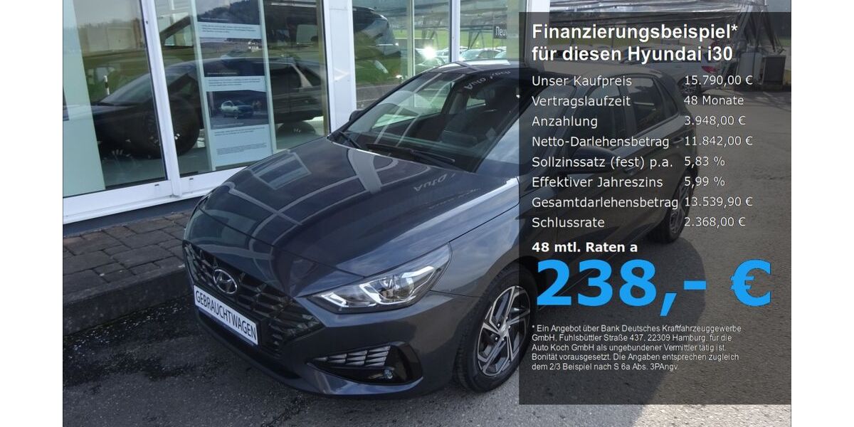 Hyundai i30 22.700 km 15.790 &euro; Bad Feilnbach 83075