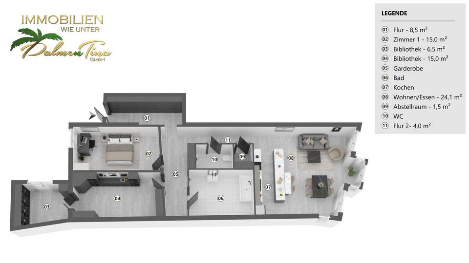 Etagenwohnung Wasserburg am Inn - 3 Zimmer, 112 m&sup2;, 1.350&euro; | Angebot:26557767