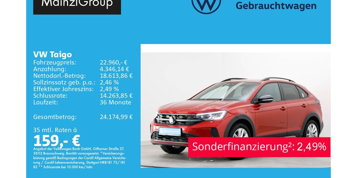 VW Taigo 12.800 km 22.860 &euro; Feldkirchen/Westerham 83620