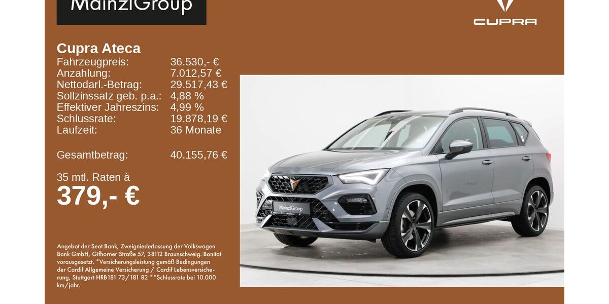 Cupra Ateca 19.934 km 36.530 &euro; Feldkirchen/Westerham 83620