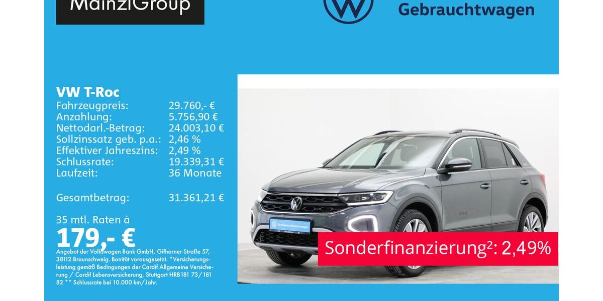VW T-Roc 18.300 km 29.760 &euro; Feldkirchen/Westerham 83620