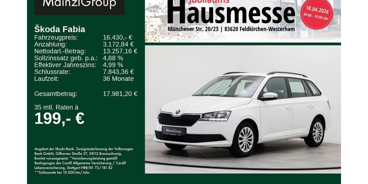 Skoda Fabia 21.361 km 16.430 &euro; Feldkirchen/Westerham 83620
