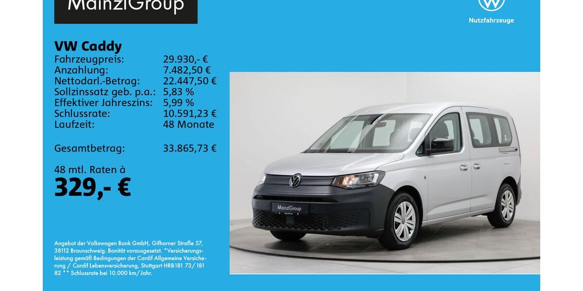 VW Caddy 14.700 km 29.930 &euro; Feldkirchen/Westerham 83620