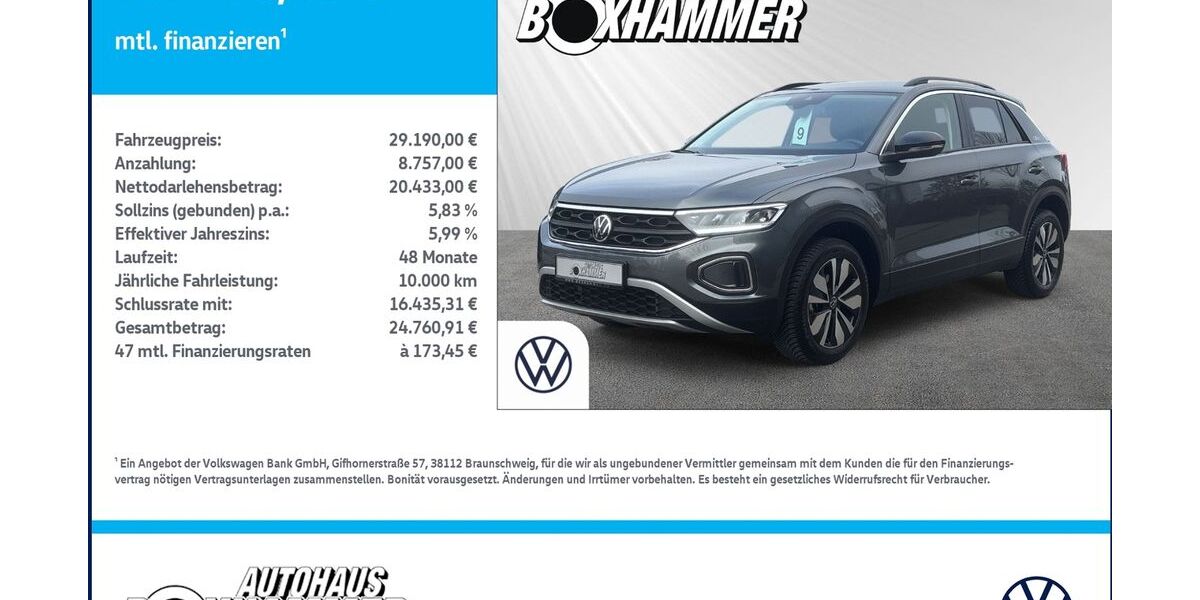 VW T-Roc 23.028 km 29.190 &euro; Bad Aibling 83043