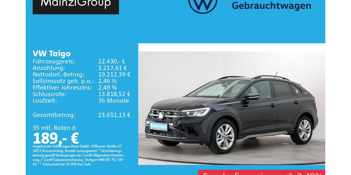 VW Taigo 24.800 km 22.430 &euro; Feldkirchen/Westerham 83620