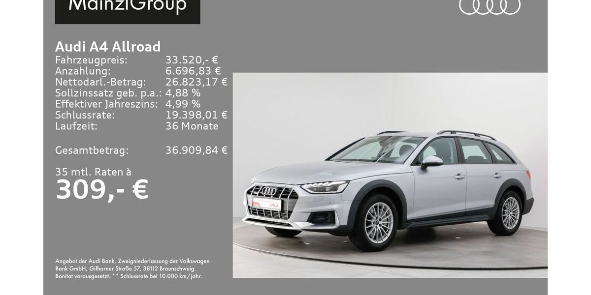 Audi A4 Allroad 36.800 km 33.520 &euro; Feldkirchen/Westerham 83620