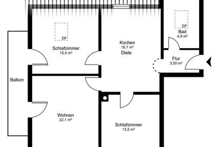 Wohnung Bruckmühl - 3 Zimmer, 84 m&sup2;, 350.000&euro; | Angebot:25900903