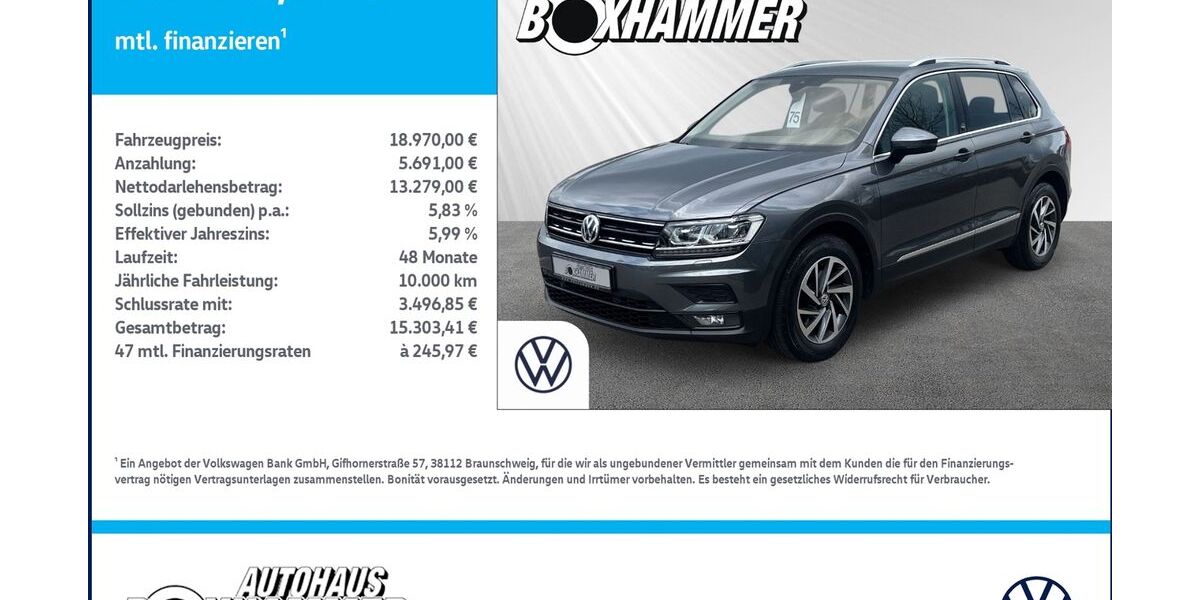 VW Tiguan 97.146 km 18.970 &euro; Bad Aibling 83043
