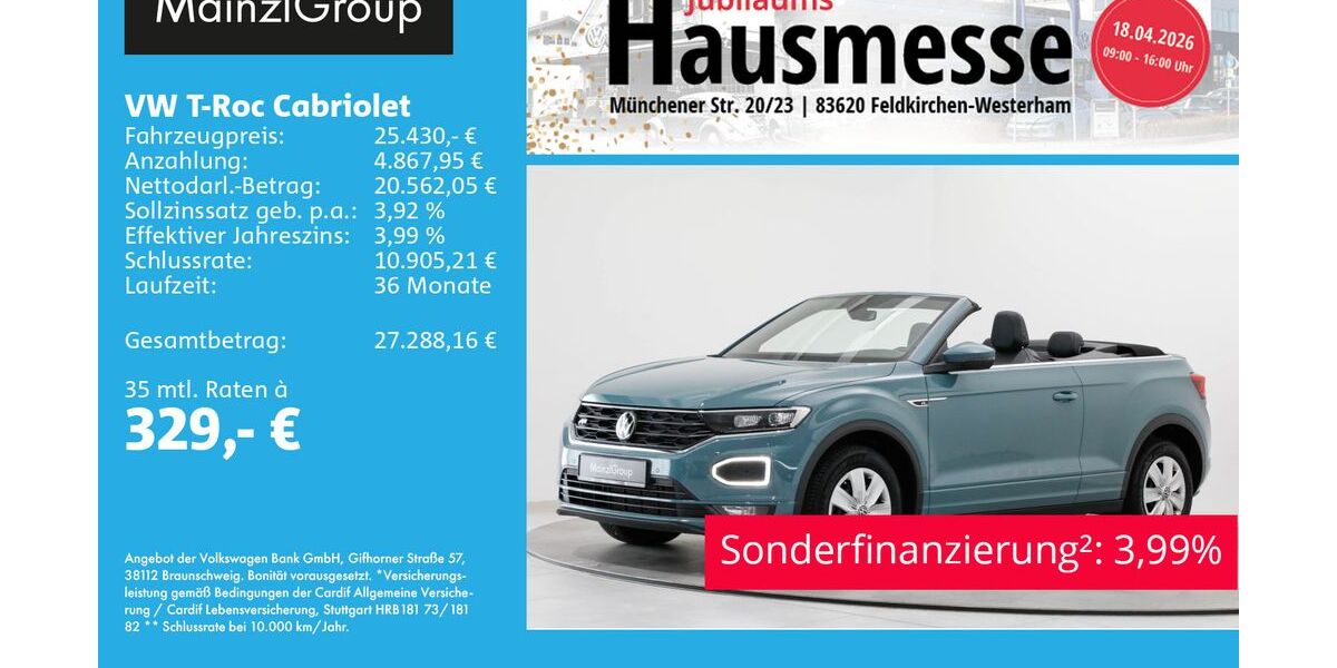 VW T-Roc 14.200 km 25.430 &euro; Feldkirchen/Westerham 83620