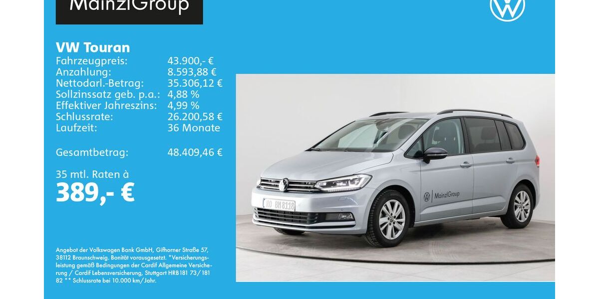 VW Touran 9.000 km 43.900 &euro; Feldkirchen-Westerham 83620