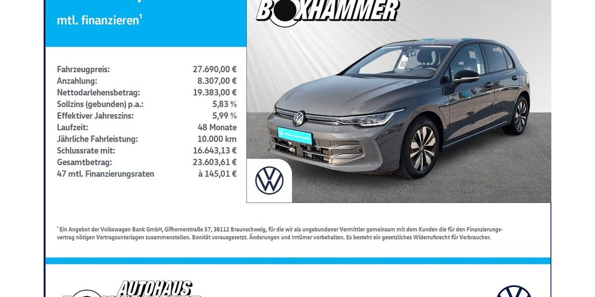 VW Golf 18.168 km 27.690 &euro; Bad Aibling 83043