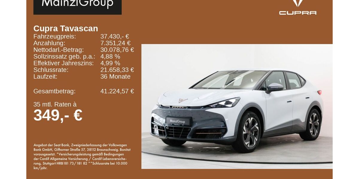Cupra Tavascan 23.900 km 37.430 &euro; Feldkirchen/Westerham 83620