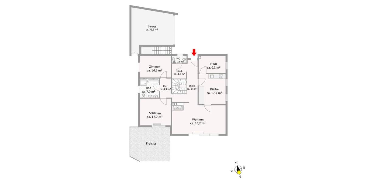 Einfamilienhaus Bruckmühl - 7 Zimmer, 200 m&sup2;, 955.000&euro; | Angebot:25730440