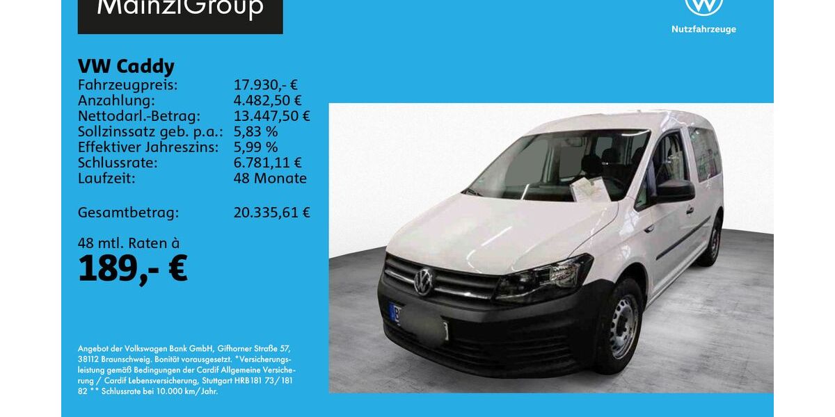 VW Caddy 30.800 km 17.930 &euro; Feldkirchen/Westerham 83620