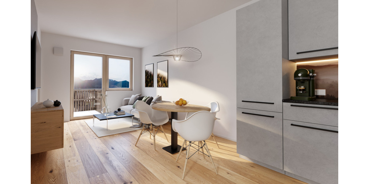 Etagenwohnung Brannenburg - 2 Zimmer, 43 m&sup2;, 349.191&euro; | Angebot:25683475