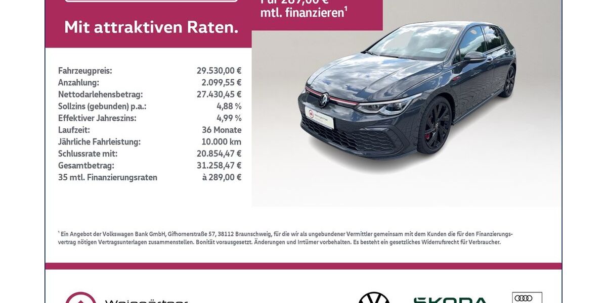 VW Golf 37.600 km 29.530 &euro; Miesbach 83714