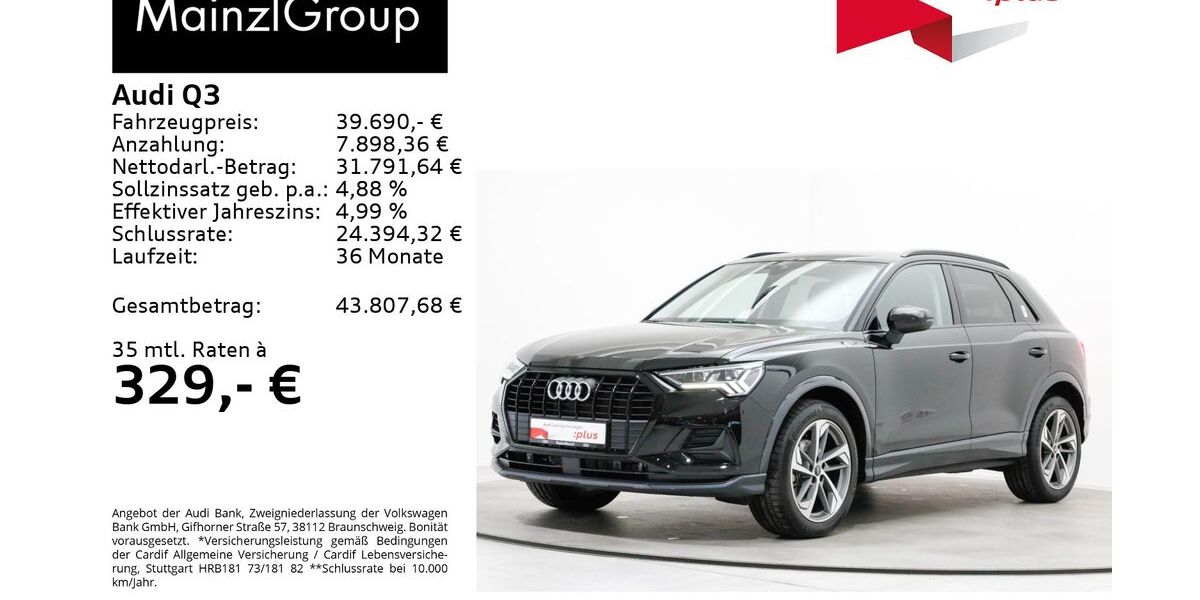 Audi Q3 4.300 km 39.690 &euro; Feldkirchen/Westerham 83620