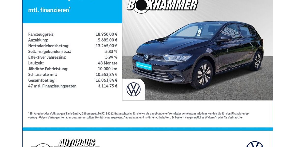VW Polo 9.314 km 18.540 &euro; Bad Aibling 83043