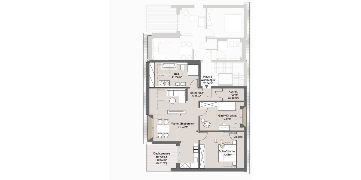 Etagenwohnung Grafing bei München Grafing - 3 Zimmer, 82 m&sup2;, 707.000&euro; | Angebot:26027027
