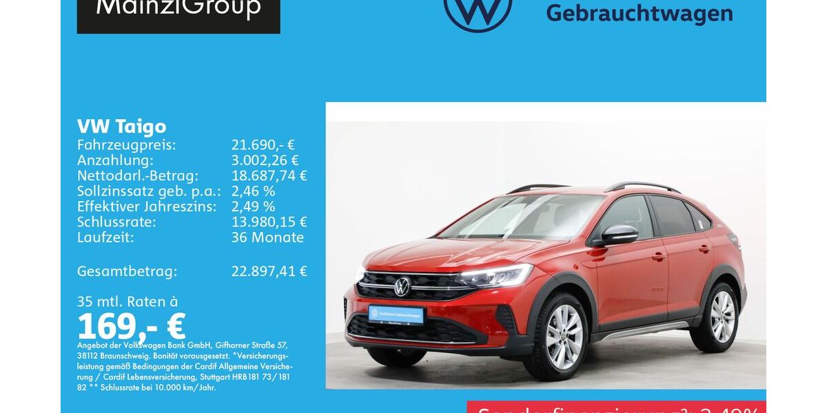 VW Taigo 22.900 km 21.690 &euro; Feldkirchen/Westerham 83620