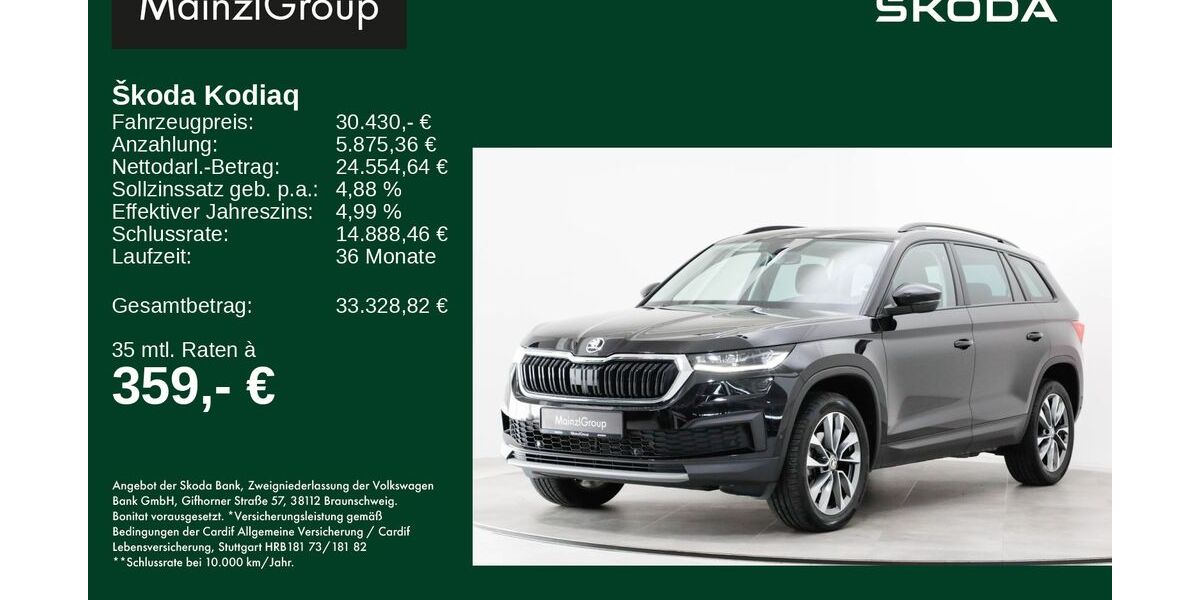 Skoda Kodiaq 33.800 km 30.430 &euro; Feldkirchen/Westerham 83620