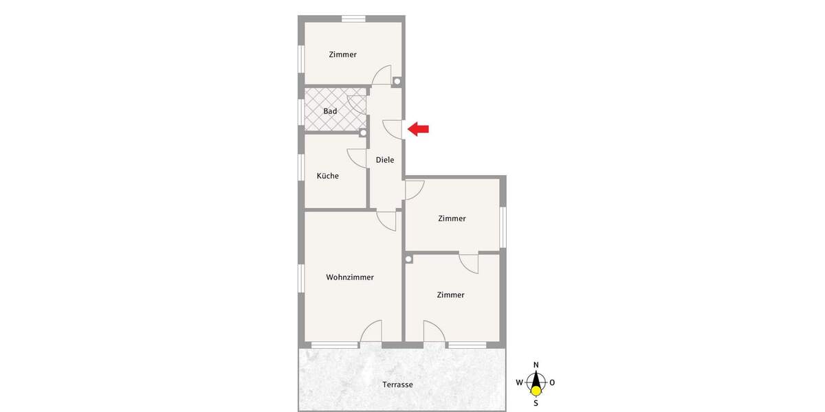 Etagenwohnung Rosenheim Aising - 3 Zimmer, 90 m&sup2;, 425.000&euro; | Angebot:25667617