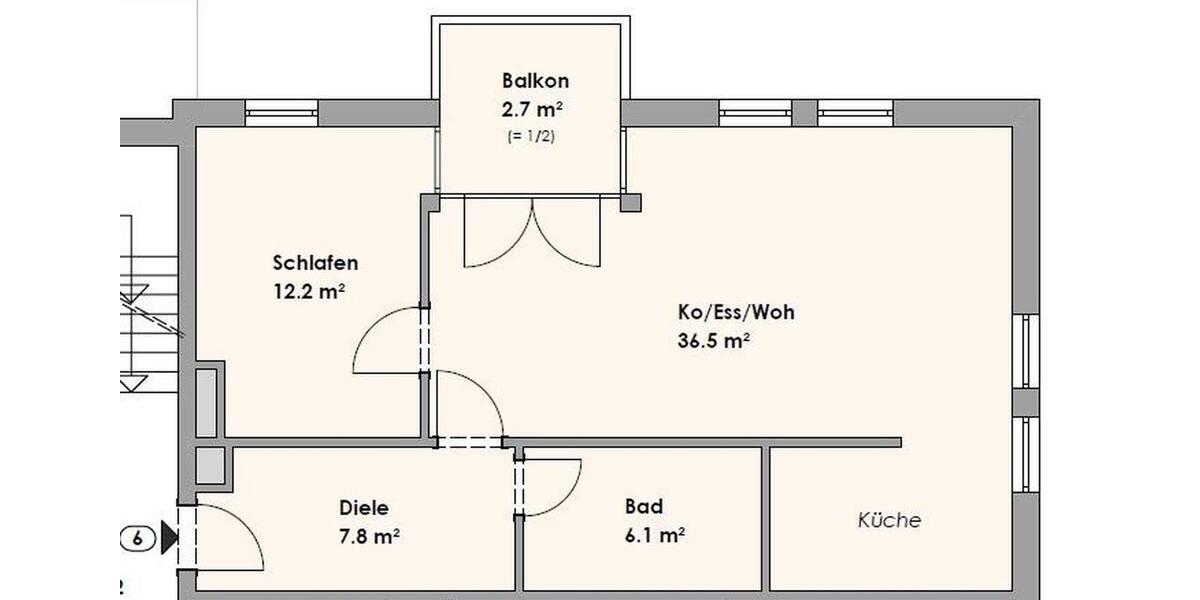 Etagenwohnung Bad Endorf - 2 Zimmer, 65 m&sup2;, 780&euro; | Angebot:25552906