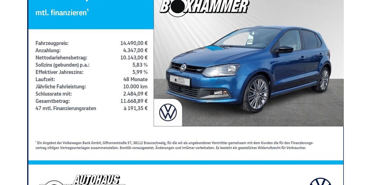 VW Polo 57.246 km 14.490 &euro; Bad Aibling 83043